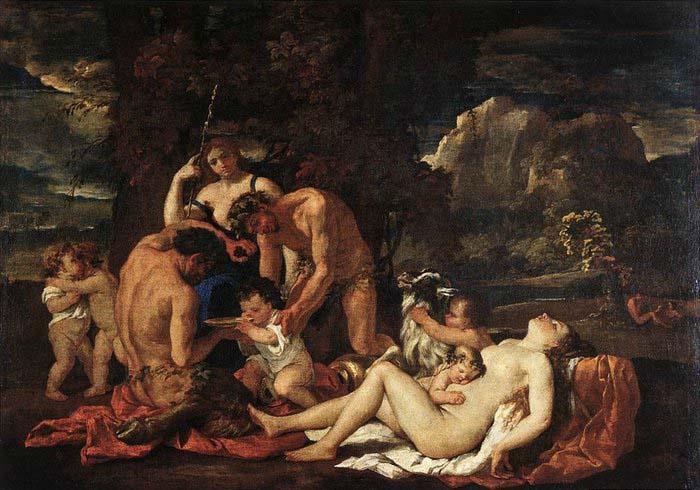 POUSSIN, Nicolas The Nurture of Bacchus oil painting picture